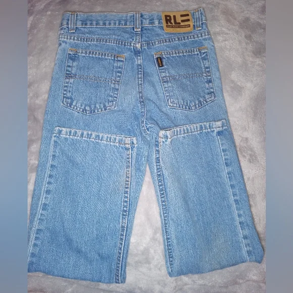 Polo Ralph Lauren, Classic Blue Straight-Leg Jeans, Boys Size 12 - Picture 2 of 3